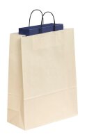 VP Papier-Tragetaschen Toptwist ivory 32,0 x 42,0 cm, 50 St.