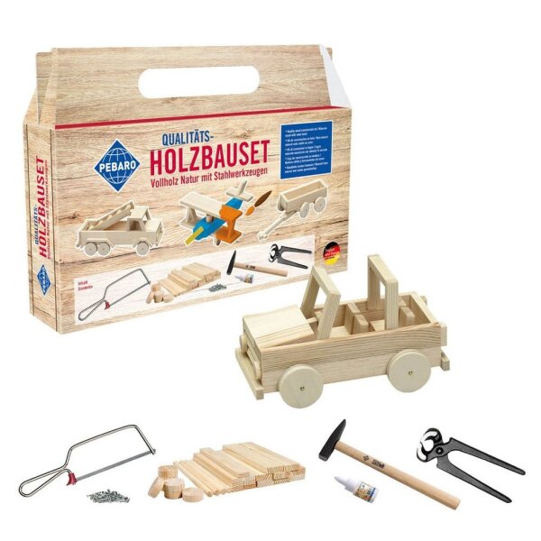 PEBARO Bastelset Holzbau braun