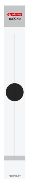 herlitz Ordneretiketten maX.file weiß für 5,0 cm Rückenbreite, 10 St.