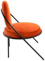 meet powered by PAPERFLOW Sessel SATURNE rost schwarz Stoff 70,0 x 73,0 x 88,0 cm, 2 St.