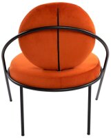 meet powered by PAPERFLOW Sessel SATURNE rost schwarz Stoff 70,0 x 73,0 x 88,0 cm, 2 St.