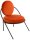 meet powered by PAPERFLOW Sessel SATURNE rost schwarz Stoff 70,0 x 73,0 x 88,0 cm, 2 St.
