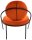 meet powered by PAPERFLOW Sessel SATURNE rost schwarz Stoff 70,0 x 73,0 x 88,0 cm, 2 St.