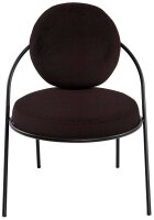 meet powered by PAPERFLOW Sessel SATURNE schwarz Kunstleder 70,0 x 73,0 x 88,0 cm, 2 St.