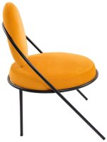 meet powered by PAPERFLOW Sessel SATURNE safran schwarz Kunstleder 70,0 x 73,0 x 88,0 cm, 2 St.