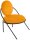 meet powered by PAPERFLOW Sessel SATURNE safran schwarz Kunstleder 70,0 x 73,0 x 88,0 cm, 2 St.
