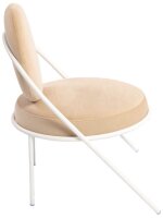 meet powered by PAPERFLOW Sessel SATURNE elfenbein weiß Stoff 70,0 x 73,0 x 88,0 cm, 2 St.