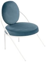 meet powered by PAPERFLOW Sessel SATURNE blau weiß Stoff 70,0 x 73,0 x 88,0 cm, 2 St.