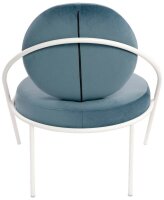 meet powered by PAPERFLOW Sessel SATURNE blau weiß Stoff 70,0 x 73,0 x 88,0 cm, 2 St.