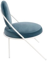meet powered by PAPERFLOW Sessel SATURNE blau weiß Stoff 70,0 x 73,0 x 88,0 cm, 2 St.