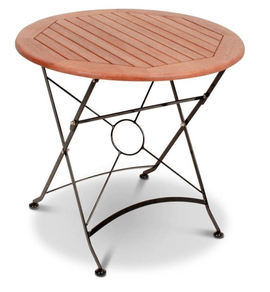 Garden Pleasure Gartentisch Wien braun rund 80,0 x 80,0 x 74,0 cm