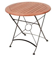 Garden Pleasure Gartentisch Wien braun rund 80,0 x 80,0 x...