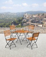 Garden Pleasure Gartentisch Wien braun rund 80,0 x 80,0 x 74,0 cm