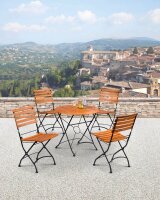 Garden Pleasure Gartentisch Wien braun rund 80,0 x 80,0 x 74,0 cm