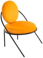 meet powered by PAPERFLOW Sessel SATURNE safran schwarz Stoff 70,0 x 73,0 x 88,0 cm, 2 St.