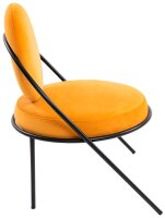 meet powered by PAPERFLOW Sessel SATURNE safran schwarz Stoff 70,0 x 73,0 x 88,0 cm, 2 St.