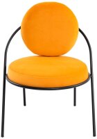 meet powered by PAPERFLOW Sessel SATURNE safran schwarz Stoff 70,0 x 73,0 x 88,0 cm, 2 St.