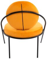 meet powered by PAPERFLOW Sessel SATURNE safran schwarz Stoff 70,0 x 73,0 x 88,0 cm, 2 St.