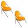 meet powered by PAPERFLOW Sessel SATURNE safran schwarz Stoff 70,0 x 73,0 x 88,0 cm, 2 St.