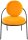 meet powered by PAPERFLOW Sessel SATURNE safran schwarz Stoff 70,0 x 73,0 x 88,0 cm, 2 St.