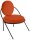 meet powered by PAPERFLOW Sessel SATURNE rost schwarz Kunstleder 70,0 x 73,0 x 88,0 cm, 2 St.