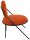 meet powered by PAPERFLOW Sessel SATURNE rost schwarz Kunstleder 70,0 x 73,0 x 88,0 cm, 2 St.