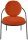 meet powered by PAPERFLOW Sessel SATURNE rost schwarz Kunstleder 70,0 x 73,0 x 88,0 cm, 2 St.