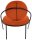 meet powered by PAPERFLOW Sessel SATURNE rost schwarz Kunstleder 70,0 x 73,0 x 88,0 cm, 2 St.