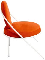 meet powered by PAPERFLOW Sessel SATURNE rost weiß Stoff 70,0 x 73,0 x 88,0 cm, 2 St.