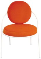 meet powered by PAPERFLOW Sessel SATURNE rost weiß Stoff 70,0 x 73,0 x 88,0 cm, 2 St.
