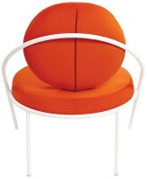 meet powered by PAPERFLOW Sessel SATURNE rost weiß Stoff 70,0 x 73,0 x 88,0 cm, 2 St.