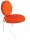 meet powered by PAPERFLOW Sessel SATURNE rost weiß Stoff 70,0 x 73,0 x 88,0 cm, 2 St.