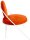 meet powered by PAPERFLOW Sessel SATURNE rost weiß Stoff 70,0 x 73,0 x 88,0 cm, 2 St.