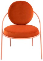 meet powered by PAPERFLOW Sessel SATURNE rost rosa Stoff 70,0 x 73,0 x 88,0 cm, 2 St.