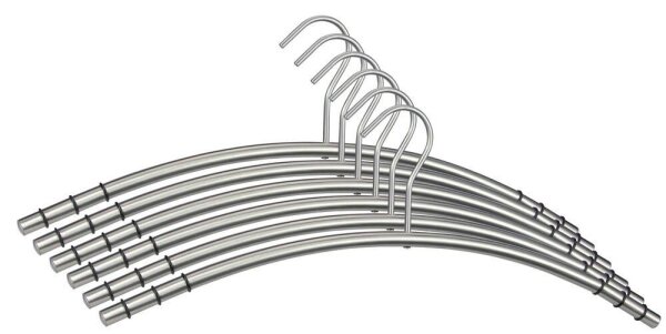 SZ Metall Kleiderbügel silber, 6 St.