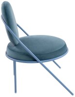 meet powered by PAPERFLOW Sessel SATURNE blau Stoff 70,0 x 73,0 x 88,0 cm, 2 St.
