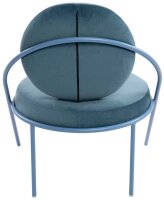 meet powered by PAPERFLOW Sessel SATURNE blau Stoff 70,0 x 73,0 x 88,0 cm, 2 St.