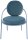meet powered by PAPERFLOW Sessel SATURNE blau Stoff 70,0 x 73,0 x 88,0 cm, 2 St.