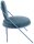 meet powered by PAPERFLOW Sessel SATURNE blau Stoff 70,0 x 73,0 x 88,0 cm, 2 St.