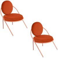 meet powered by PAPERFLOW Sessel SATURNE rost rosa...