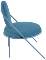 meet powered by PAPERFLOW Sessel SATURNE blau Kunstleder 70,0 x 73,0 x 88,0 cm, 2 St.