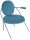 meet powered by PAPERFLOW Sessel SATURNE blau Kunstleder 70,0 x 73,0 x 88,0 cm, 2 St.