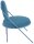 meet powered by PAPERFLOW Sessel SATURNE blau Kunstleder 70,0 x 73,0 x 88,0 cm, 2 St.