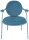 meet powered by PAPERFLOW Sessel SATURNE blau Kunstleder 70,0 x 73,0 x 88,0 cm, 2 St.