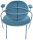 meet powered by PAPERFLOW Sessel SATURNE blau Kunstleder 70,0 x 73,0 x 88,0 cm, 2 St.