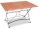 Garden Pleasure Gartentisch Wien braun rechteckig 120,0 x 80,0 x 74,0 cm