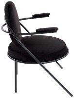 meet powered by PAPERFLOW Sessel SATURNE schwarz Stoff 70,0 x 73,0 x 88,0 cm, 2 St.