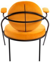 meet powered by PAPERFLOW Sessel SATURNE safran schwarz Stoff 70,0 x 73,0 x 88,0 cm, 2 St.