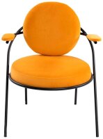 meet powered by PAPERFLOW Sessel SATURNE safran schwarz Stoff 70,0 x 73,0 x 88,0 cm, 2 St.
