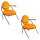 meet powered by PAPERFLOW Sessel SATURNE safran schwarz Stoff 70,0 x 73,0 x 88,0 cm, 2 St.